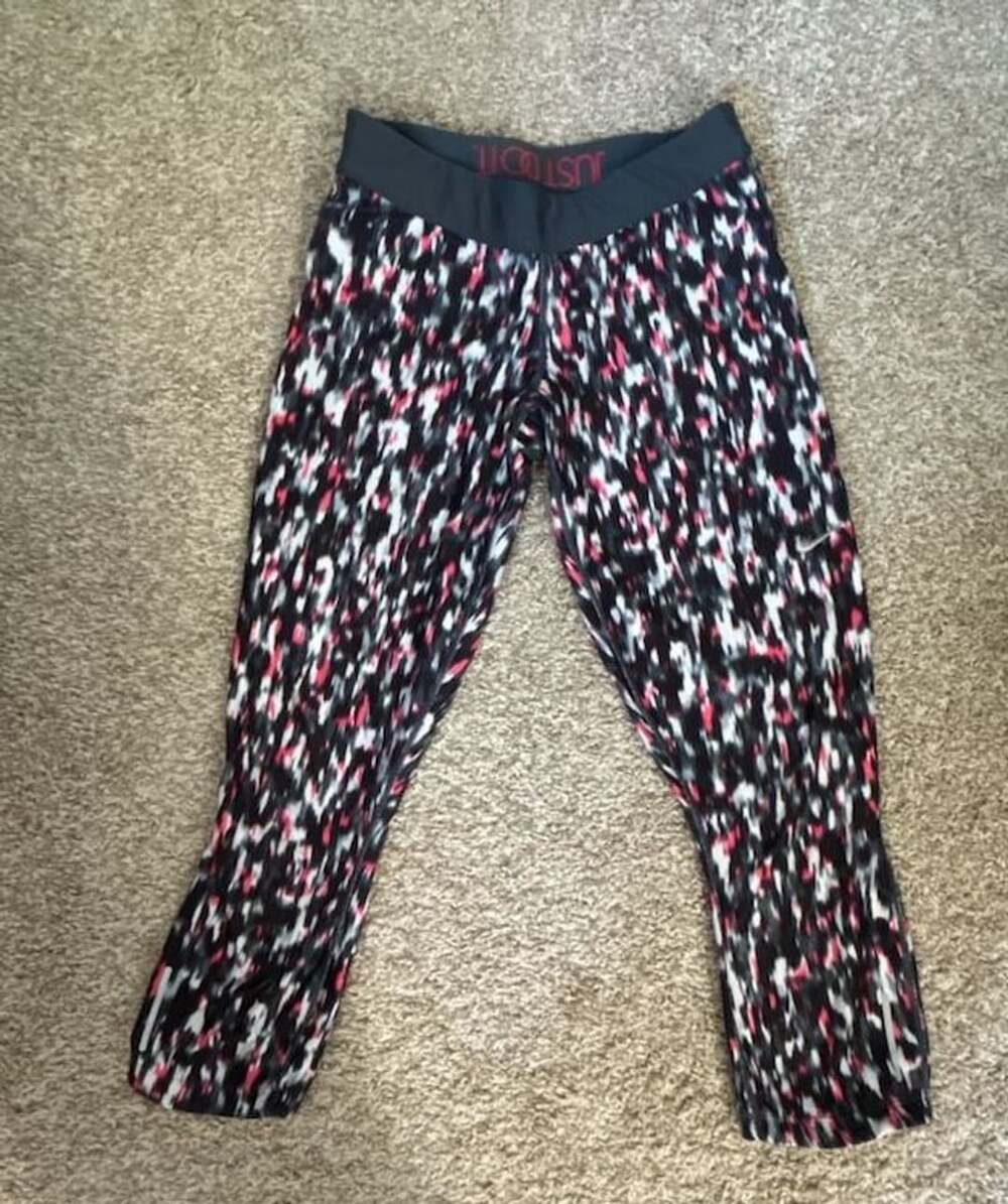 Nike Dri-FIT Relay Crop Leggings Multi-Color Print Size M